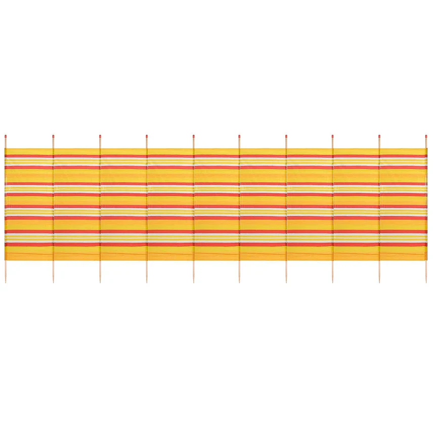 10 Pole Traditional Beach Windbreak - 5ft