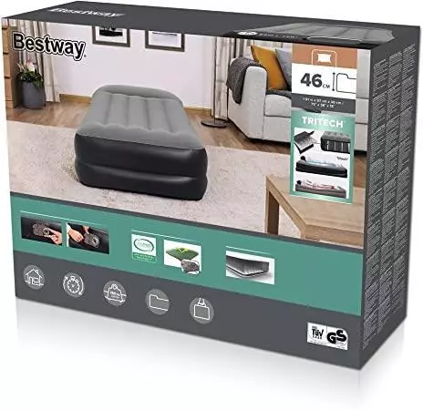 Bestway TriTech Single Airbed Aerolux Mattress with Electric Pump 191x 97x 46 Cm - Image 4