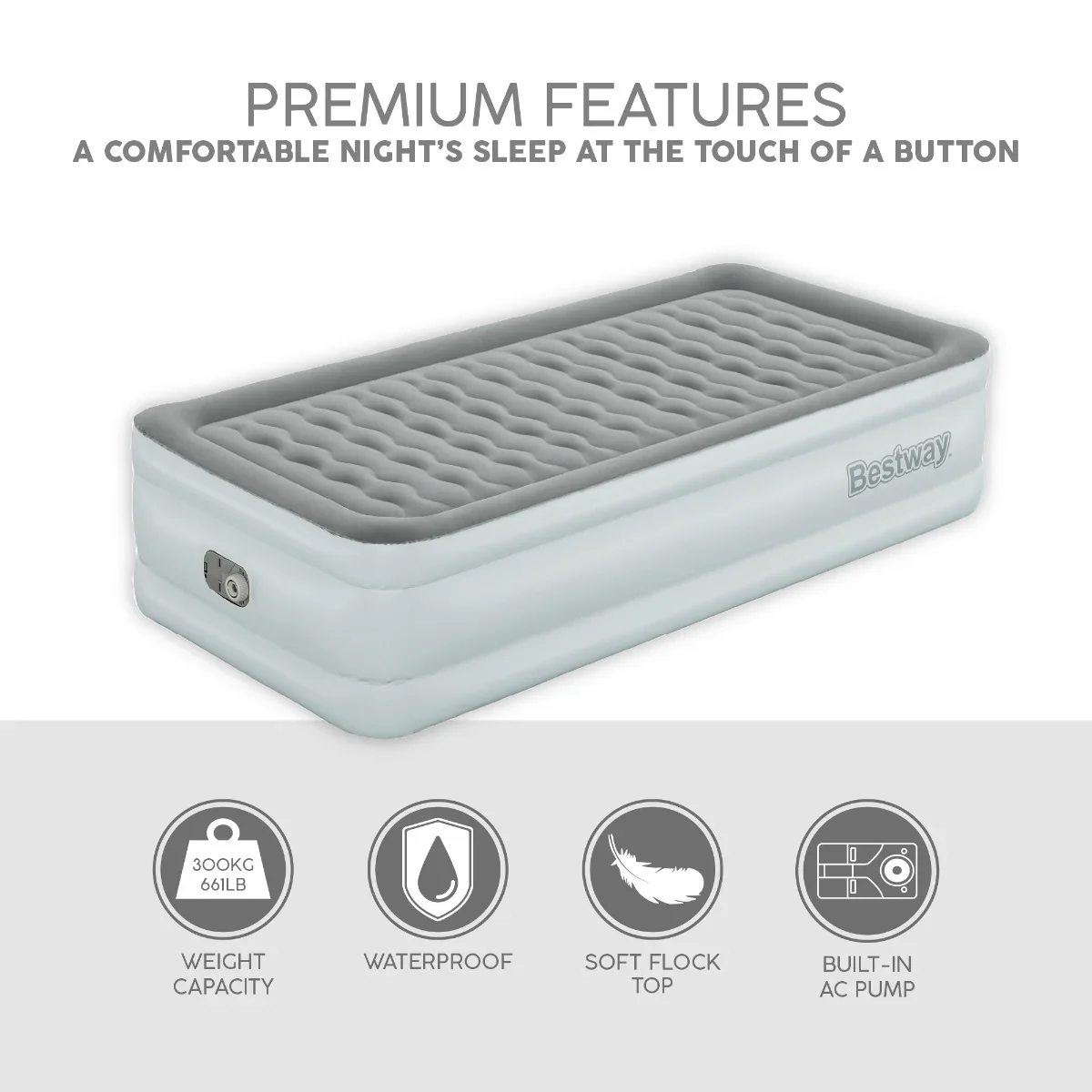 Bestway TriTech Single Size Airbed With Built In Pump - Image 3