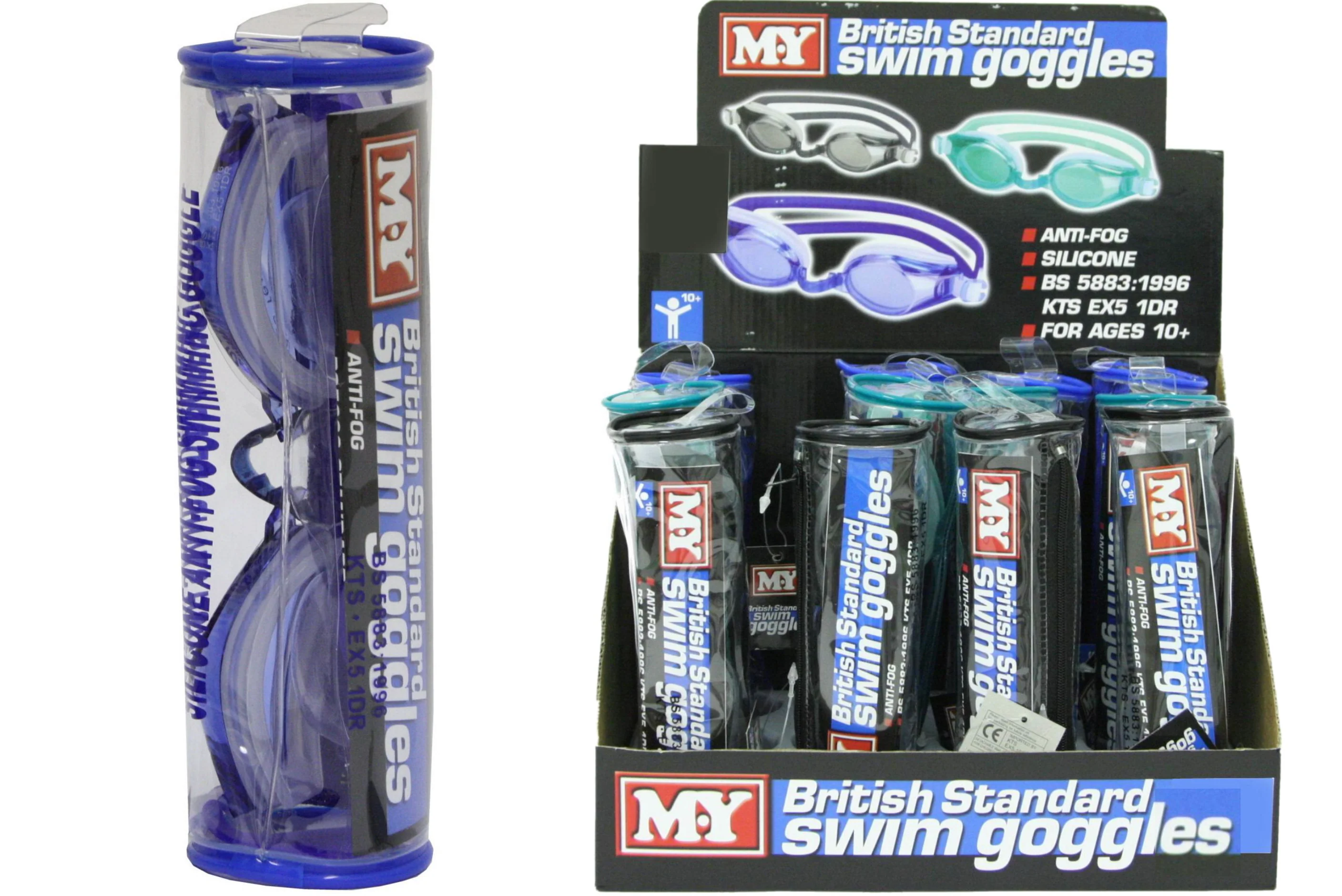 M.Y" Anti-Fog British Standard Swimming Goggles