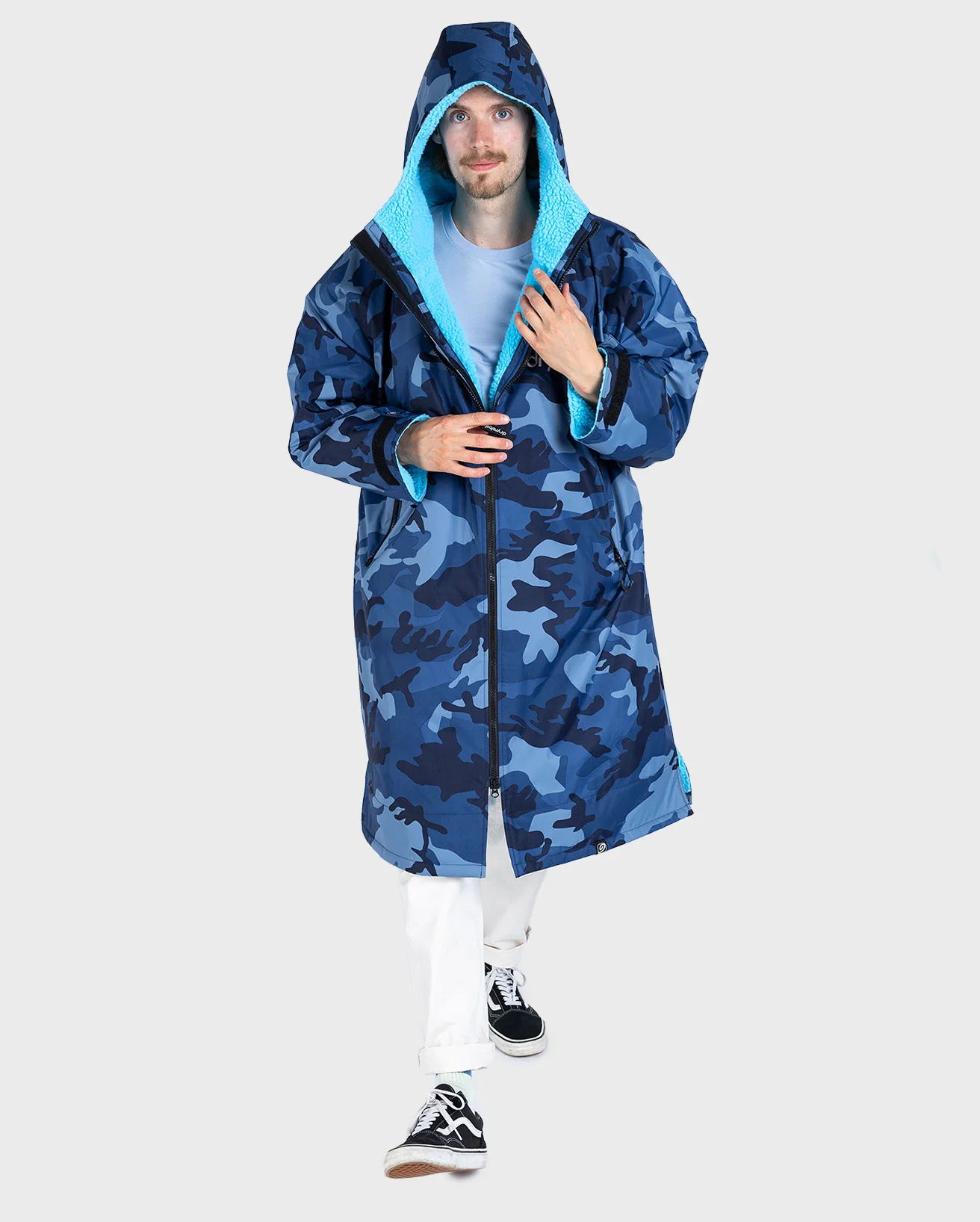 Dryrobe Advance Long Sleeve Blue Camo Blue - Image 2