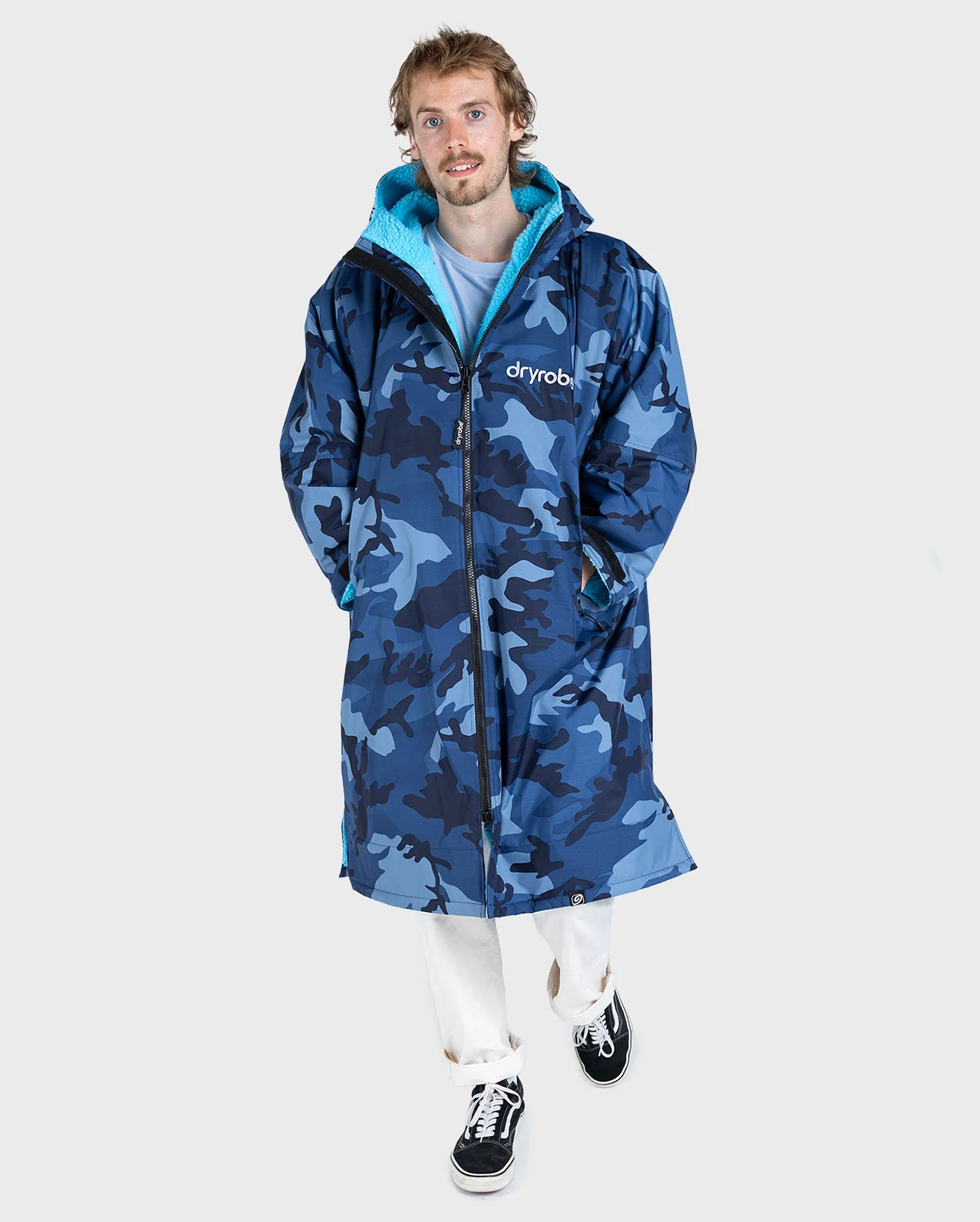 Dryrobe Advance Long Sleeve Blue Camo Blue - Image 3