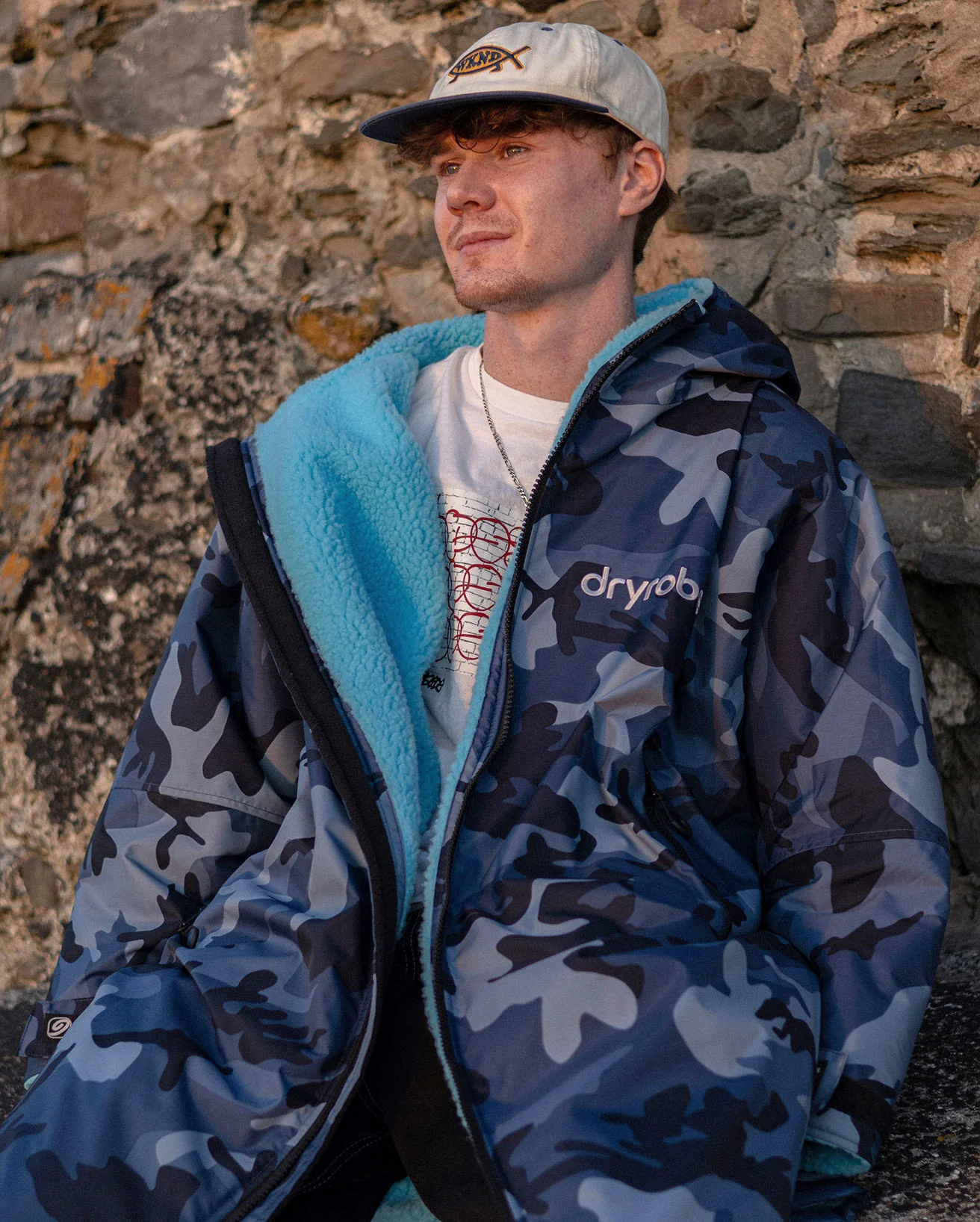 Dryrobe Advance Long Sleeve Blue Camo Blue - Image 4