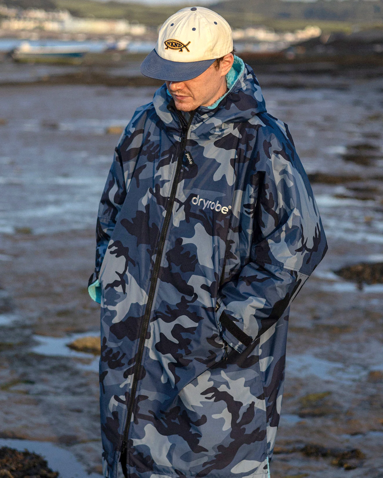 Dryrobe Advance Long Sleeve Blue Camo Blue - Image 5