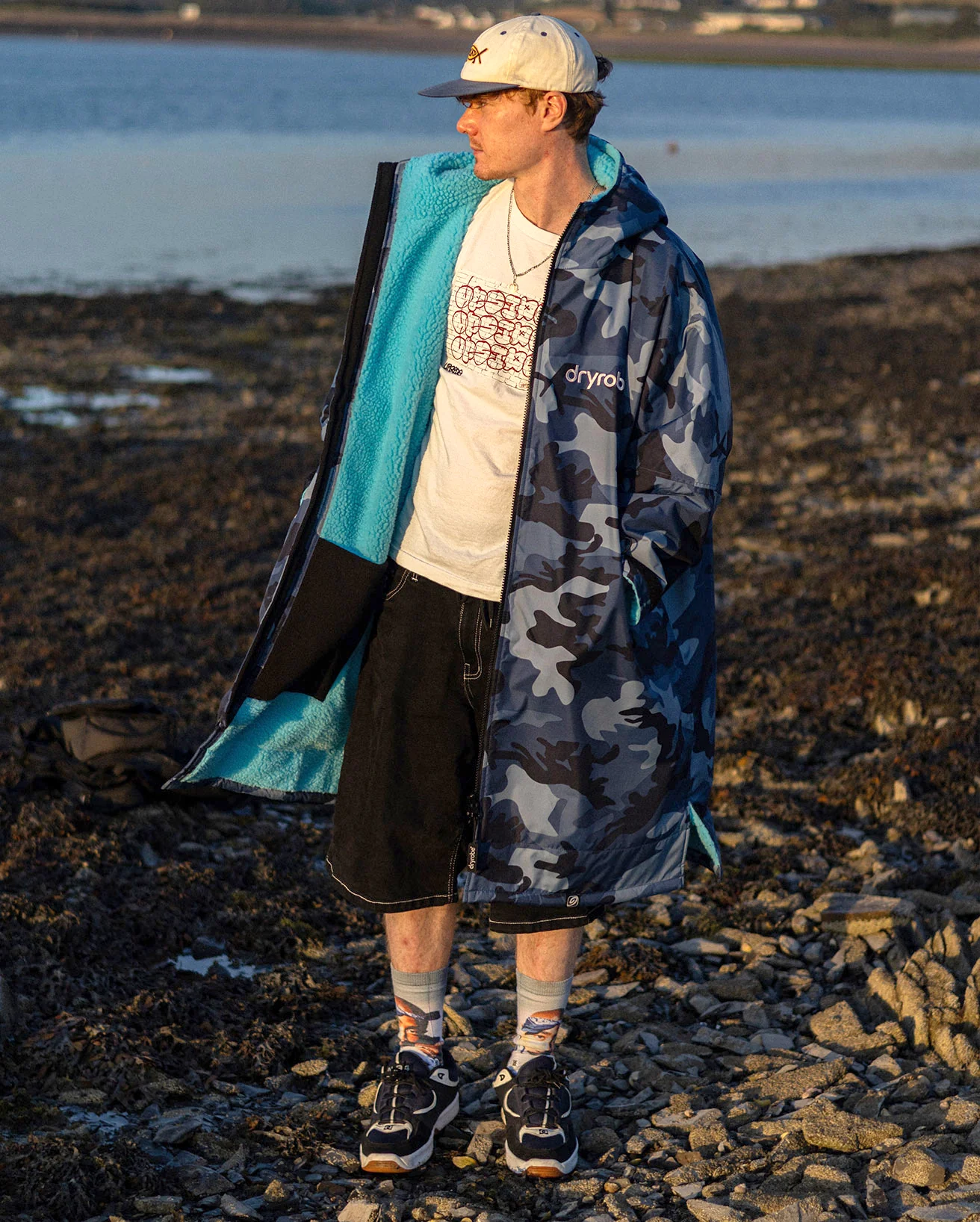 Dryrobe Advance Long Sleeve Blue Camo Blue - Image 6