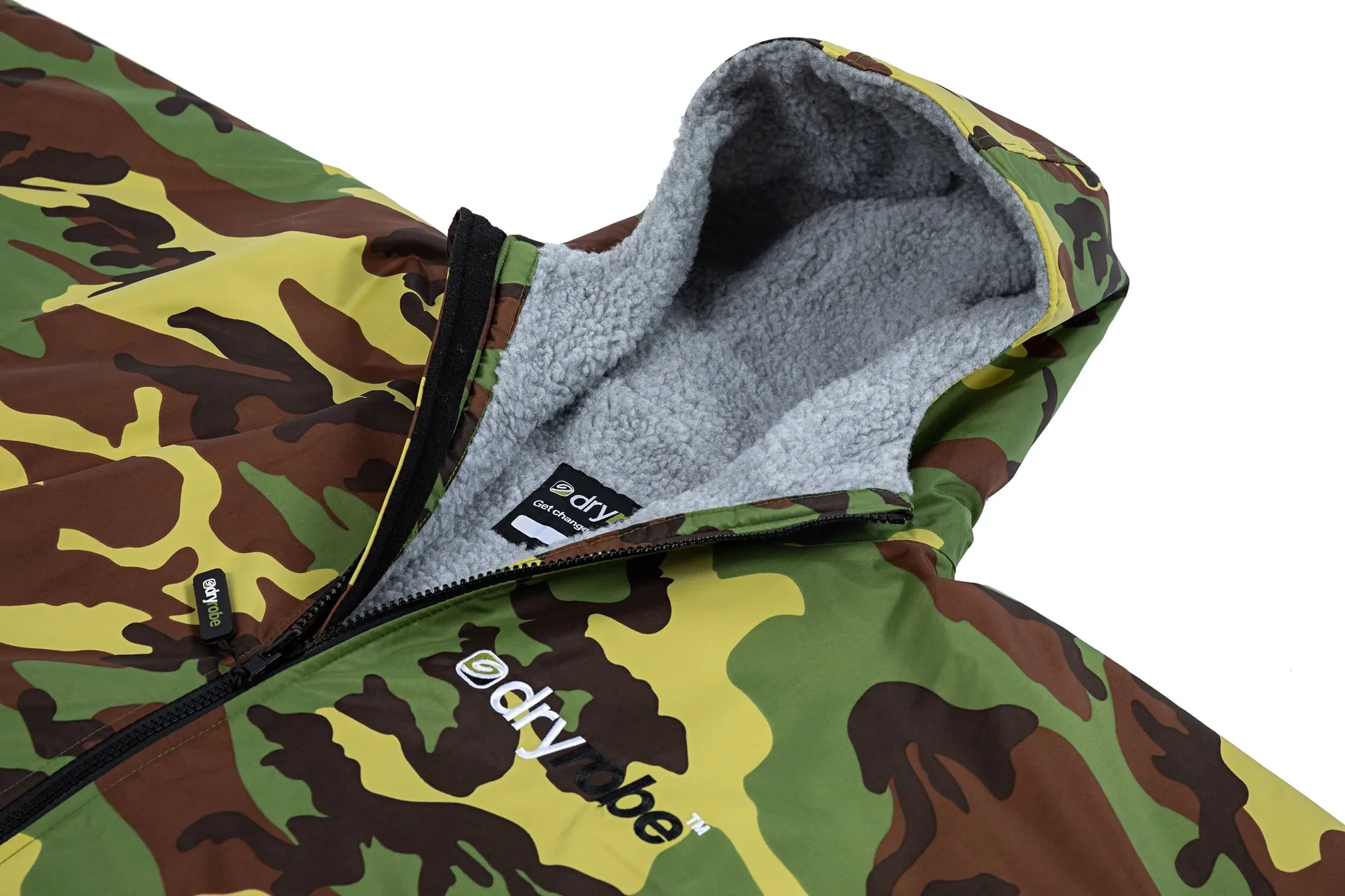 Dryrobe Advance Long Sleeve Camouflage Grey - RECYCLED - Image 4