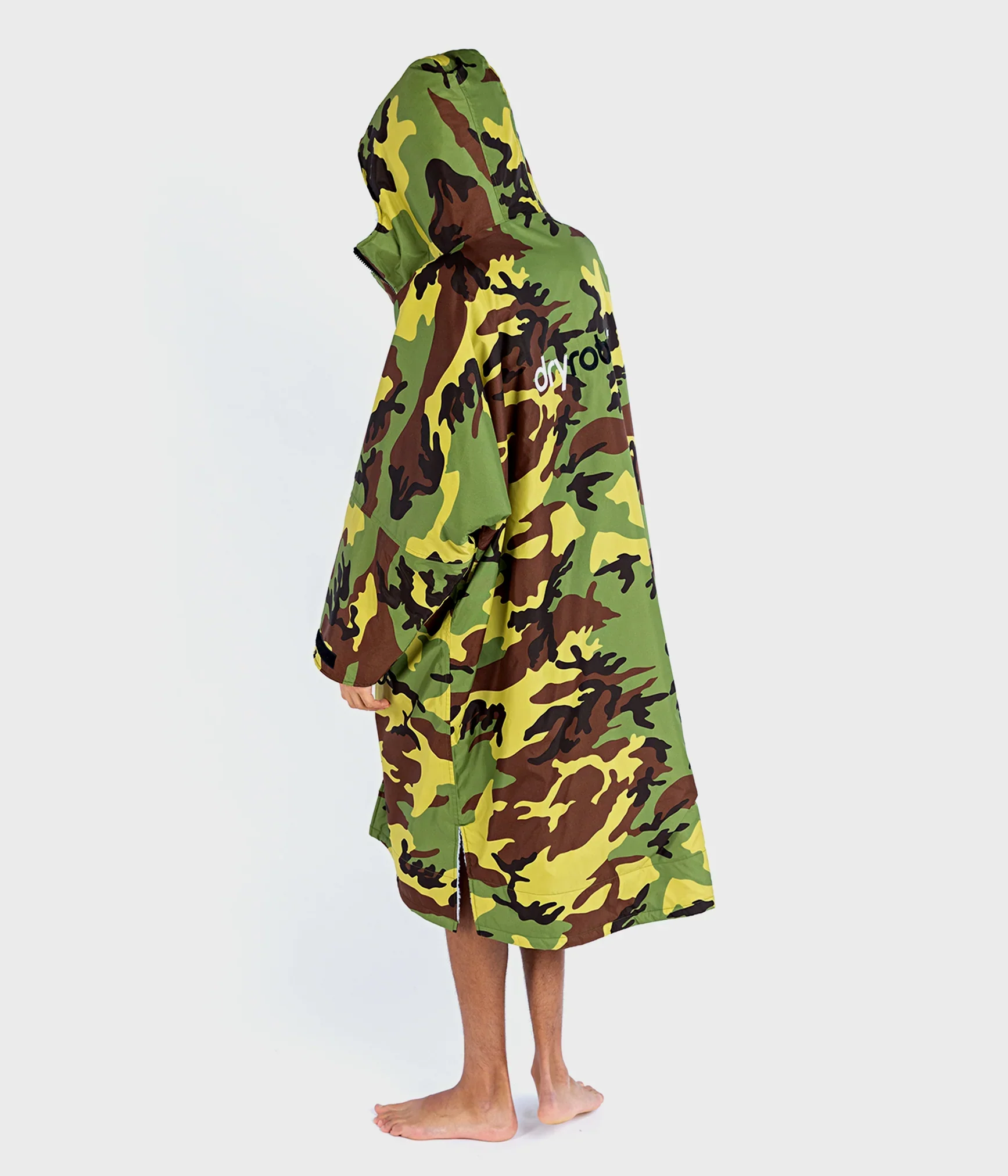 Dryrobe Advance Long Sleeve Camouflage Grey - RECYCLED - Image 7
