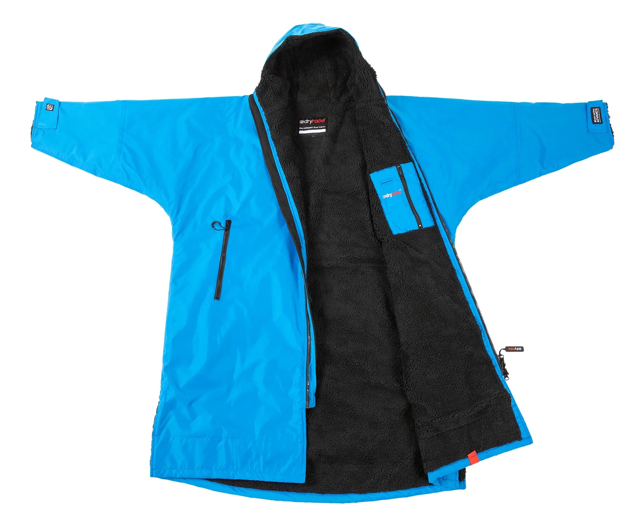Dryrobe Advance Long Sleeve Cobalt Blue - RECYCLED - Image 3