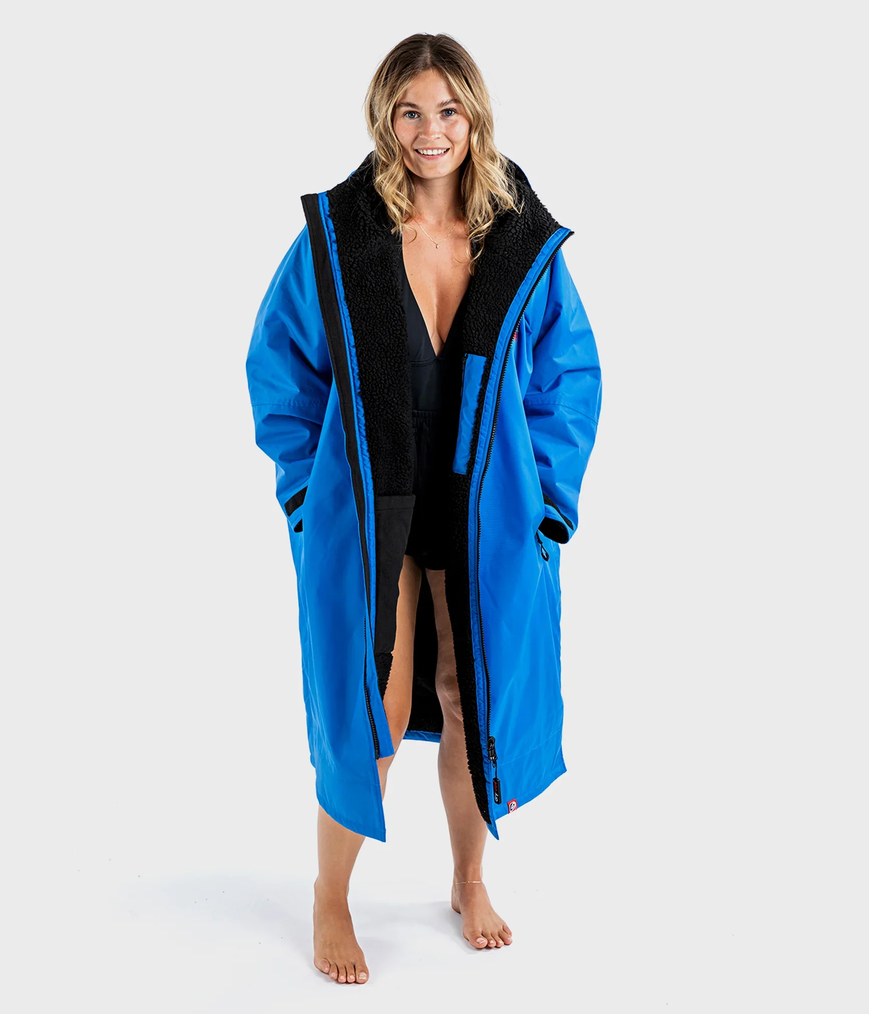 Dryrobe Advance Long Sleeve Cobalt Blue - RECYCLED - Image 4