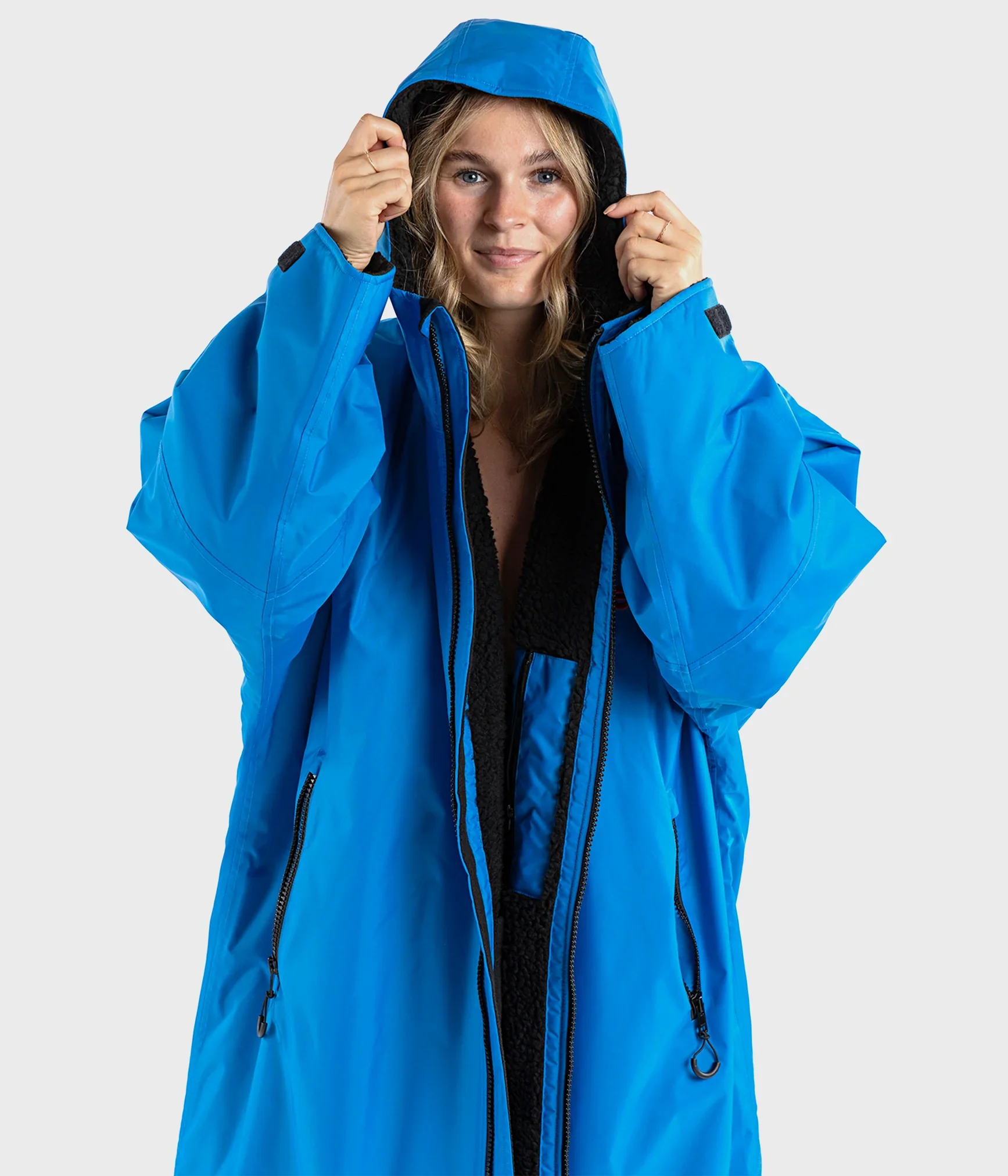 Dryrobe Advance Long Sleeve Cobalt Blue - RECYCLED - Image 5