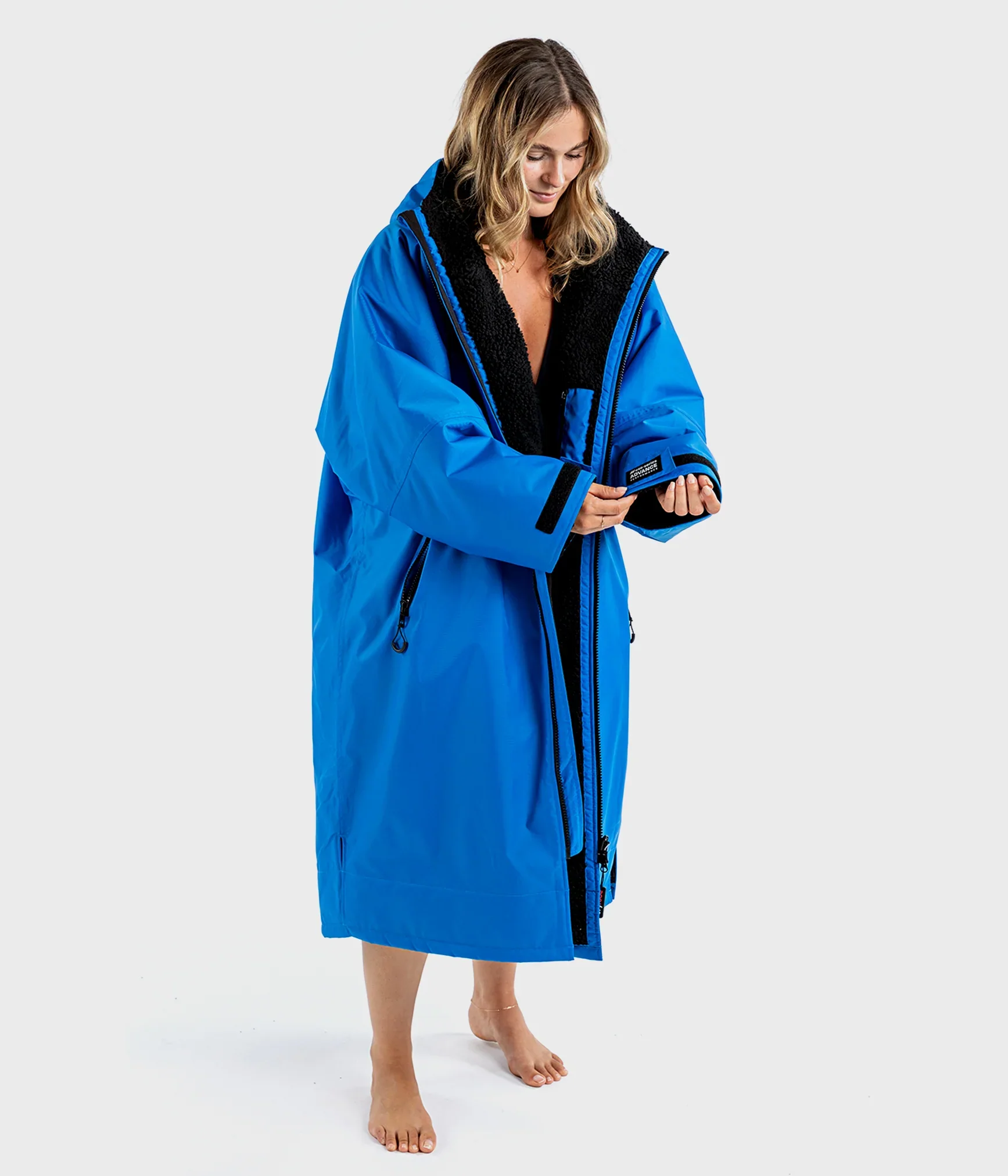 Dryrobe Advance Long Sleeve Cobalt Blue - RECYCLED - Image 8
