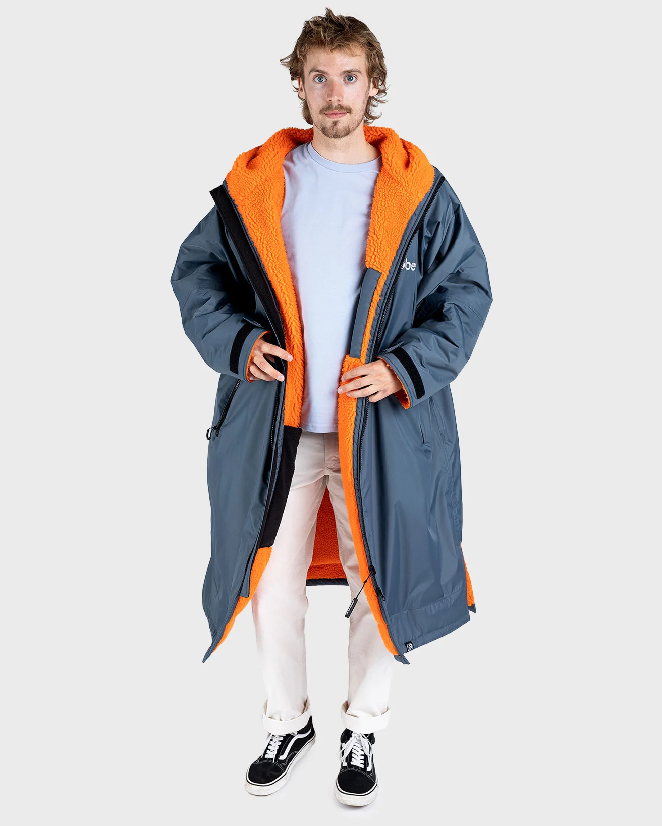 Dryrobe Advance Long Sleeve Dark Grey /  Orange - Image 2
