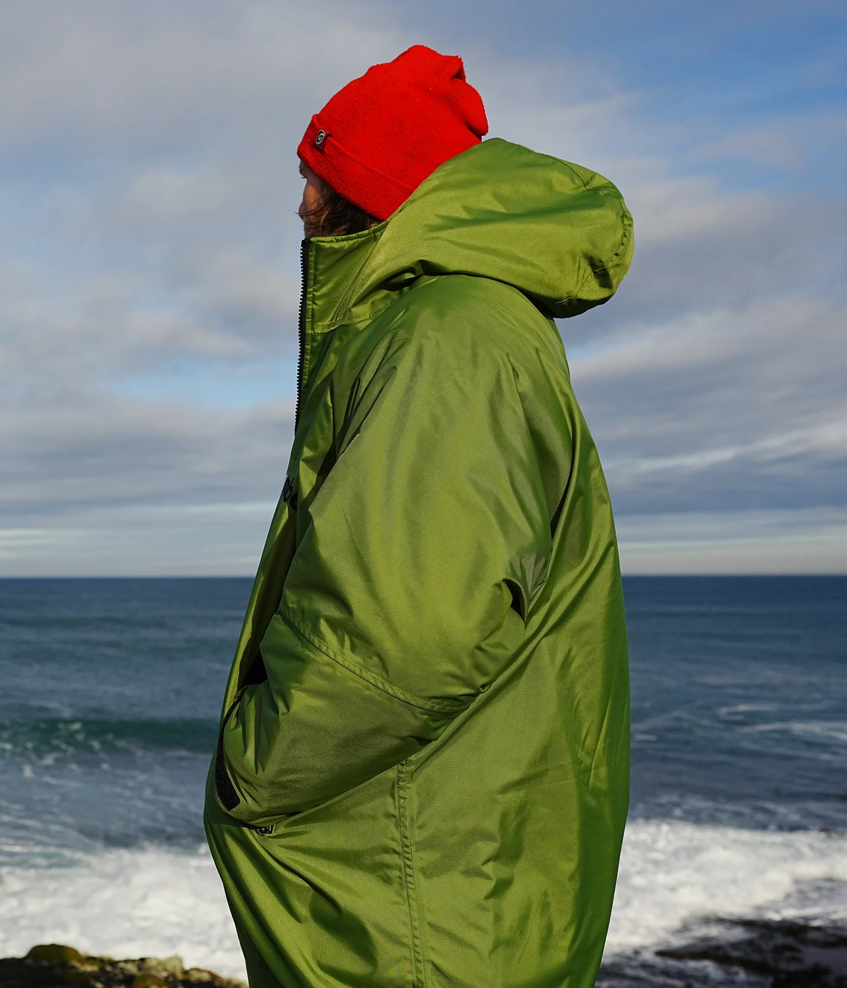 Dryrobe Advance Long Sleeve FOREST GREEN BLACK - RECYCLED - Image 7
