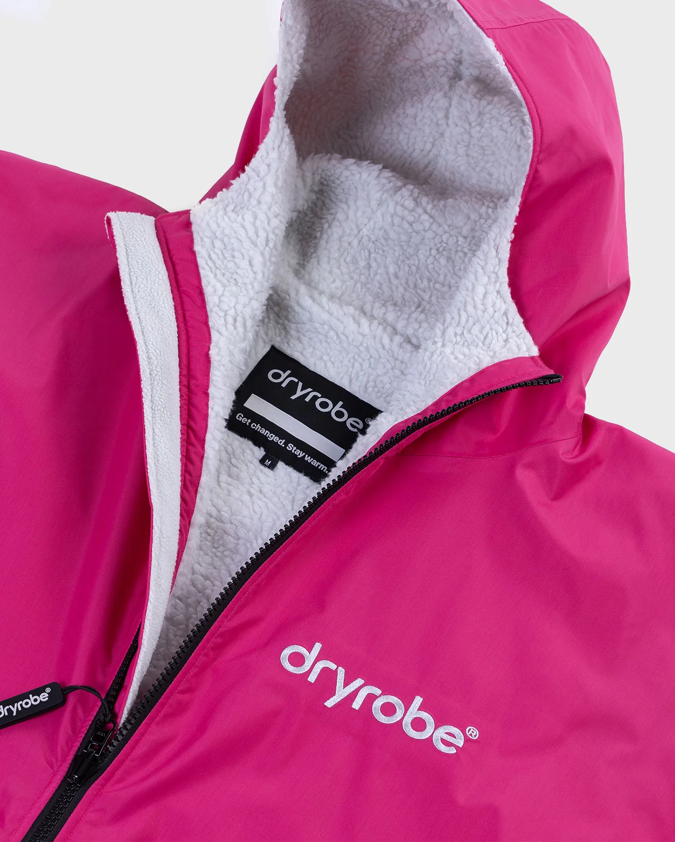 Dryrobe Advance Long Sleeve Hot Pink / Grey - Image 5