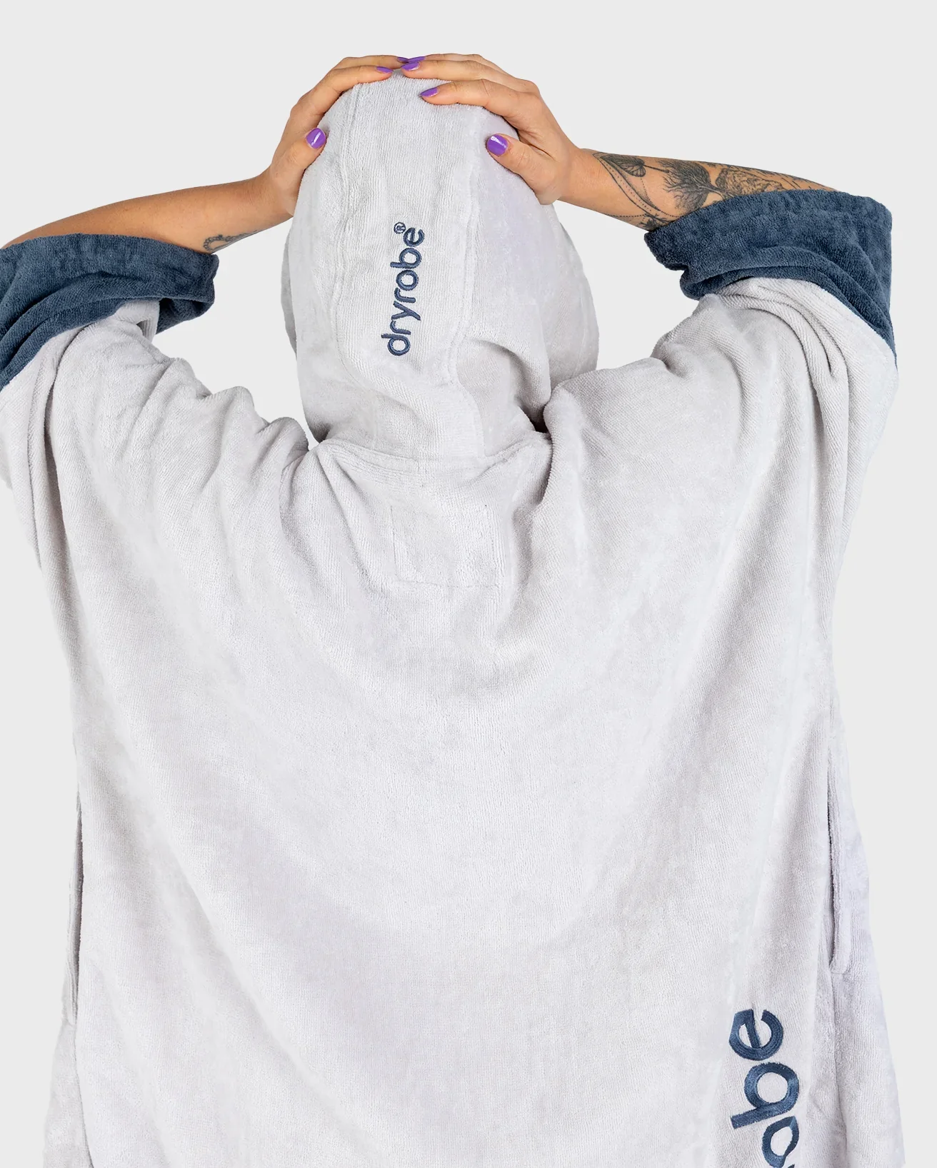 Dryrobe Full-Zip Organic Towel Robe - Nimbus Cloud - Image 3