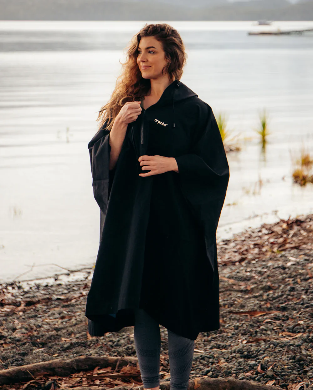Dryrobe One Size Rainproof Poncho - Black - Image 9