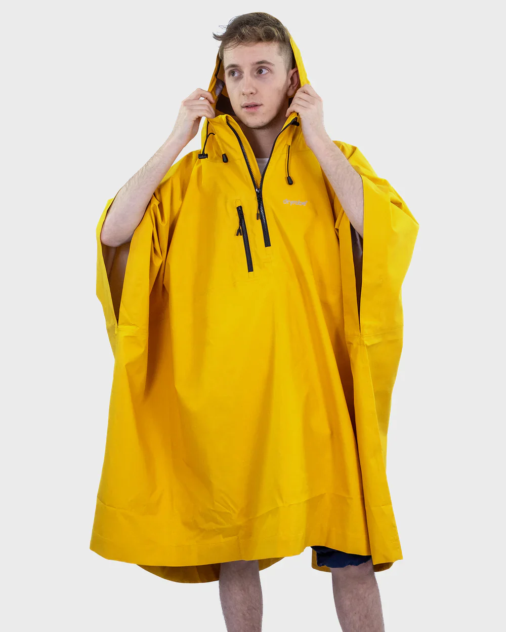 Dryrobe One Size Rainproof Poncho - Yellow - Image 2