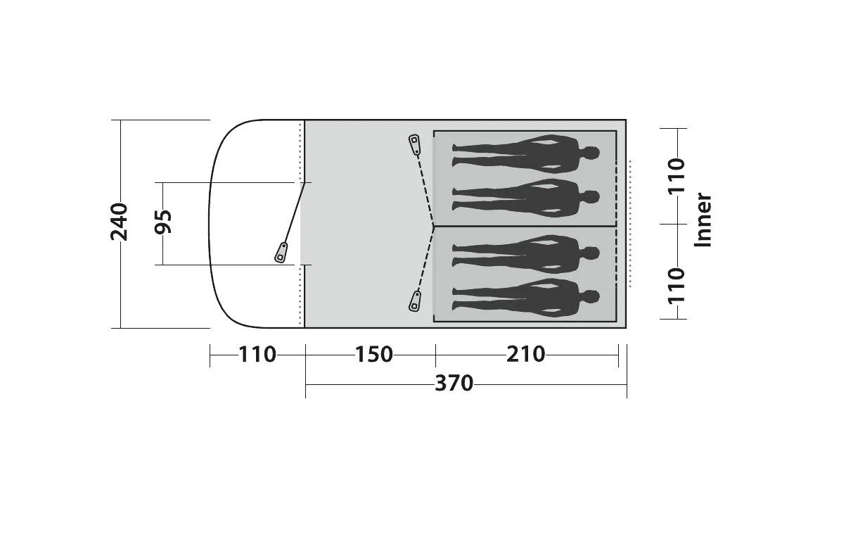 Easy Camp Palmdale 400 4-Berth Tent - Image 10