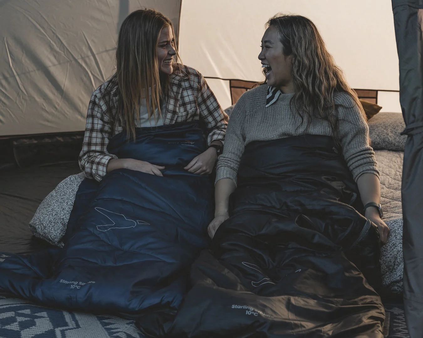Easy Camp Starling Square Blue 10°C Sleeping Bag - Image 6