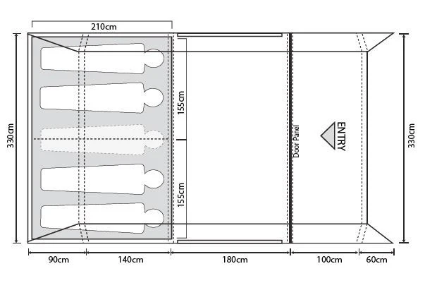 Outdoor Revolution Atom 500 Air Tent - Image 8