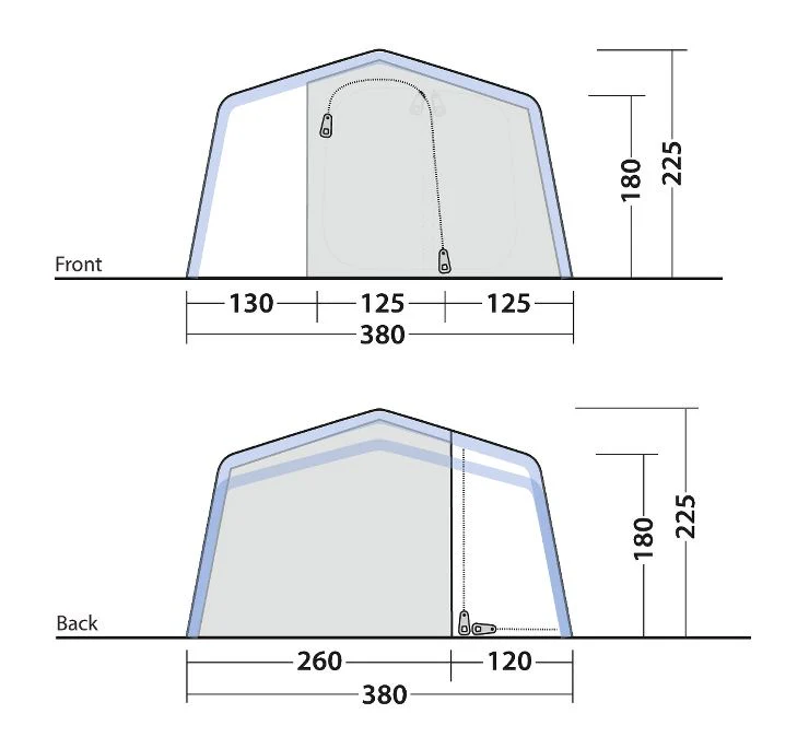 EX DISPLAY Outwell Michigan 4 Air Tent - 2025 - Image 13