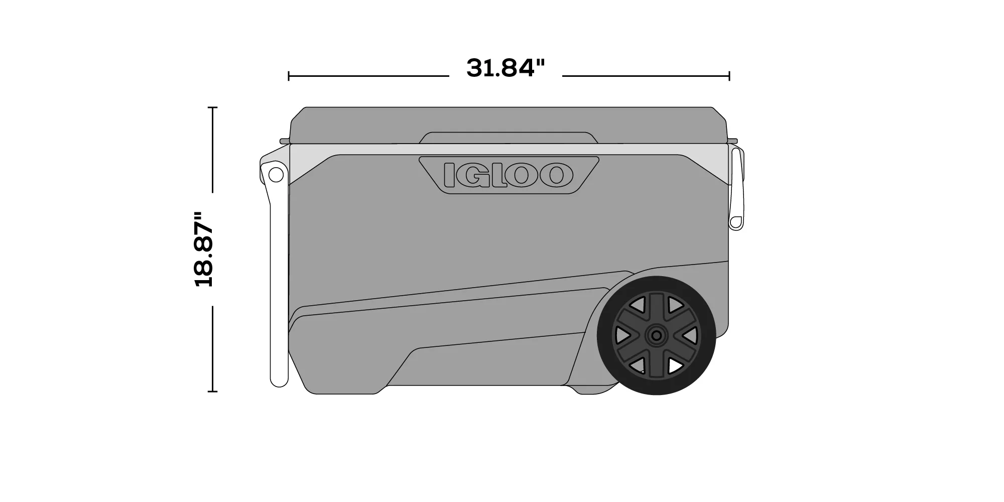 Igloo ECOCOOL Latitude 90 QT Roller Cooler - Image 7