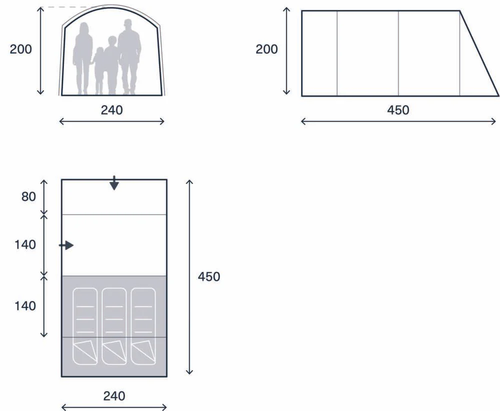 Kampa Dawlish 3 Tent 2026 - Image 2