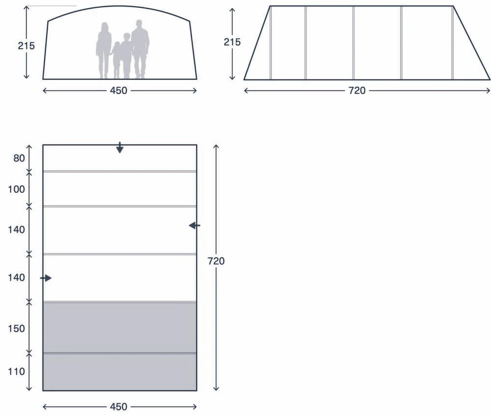 Kampa Saunton 6 Air Tent 2026 - Image 2