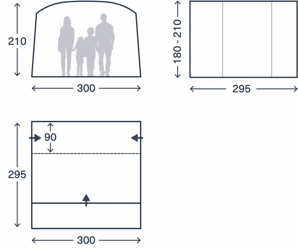 Kampa Traverse Low (Poled) Driveaway Awning - 2026 - Image 2