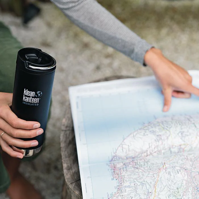 Klean Kanteen Insulated TK Wide with Café Cap 473ml - Brushed Steel - Image 2