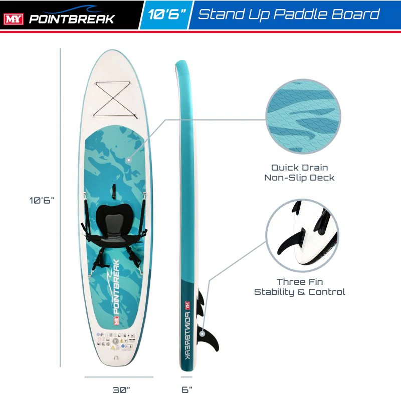 M.Y 10ft 6in Paddle Board Package with Kayak Seat - Image 5