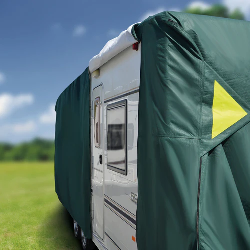 Maypole 4-Ply Premium Green Breathable Full Motorhome Cover 6.5m to 7.0m - Image 2