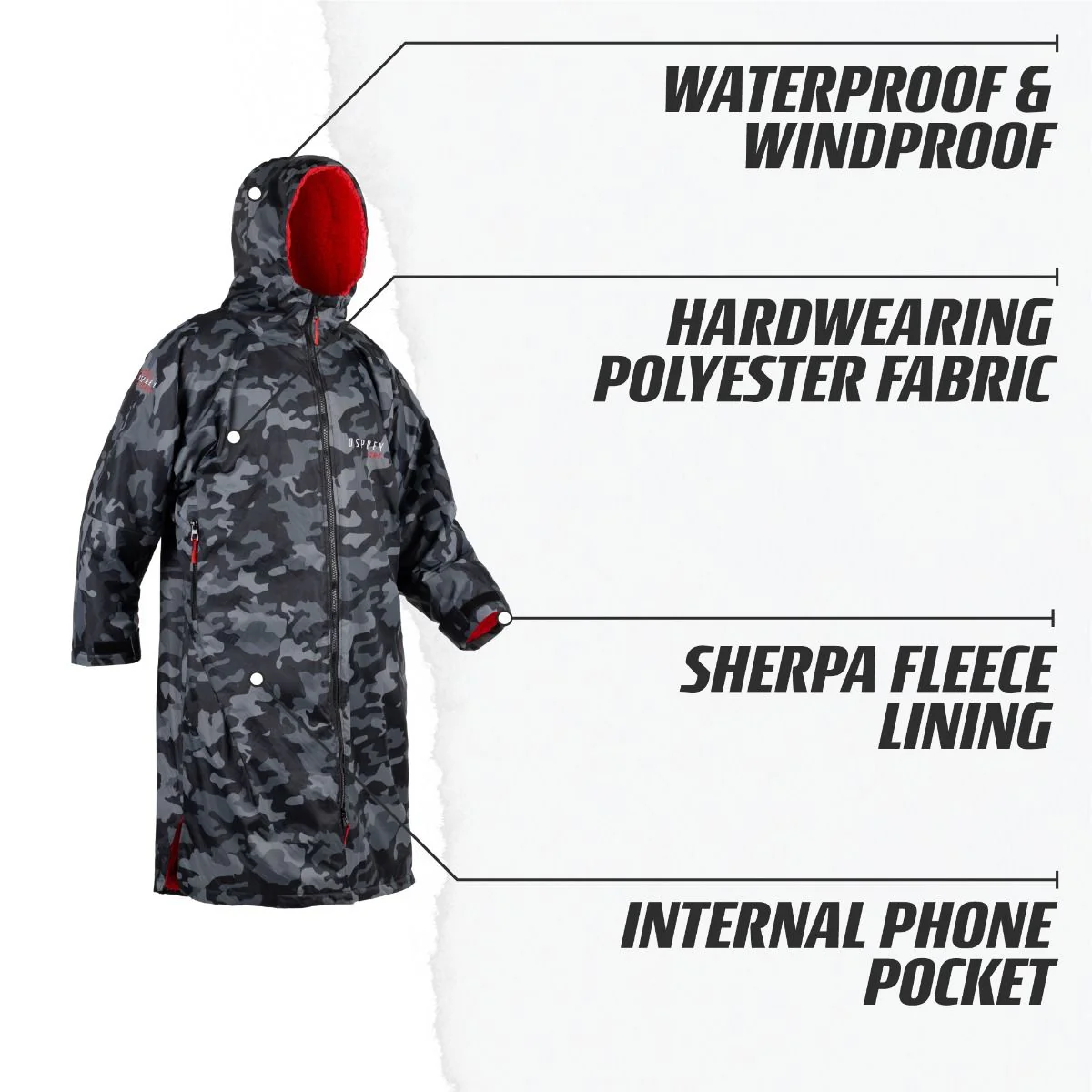 Osprey Changing Robe Camo Grey - Image 5