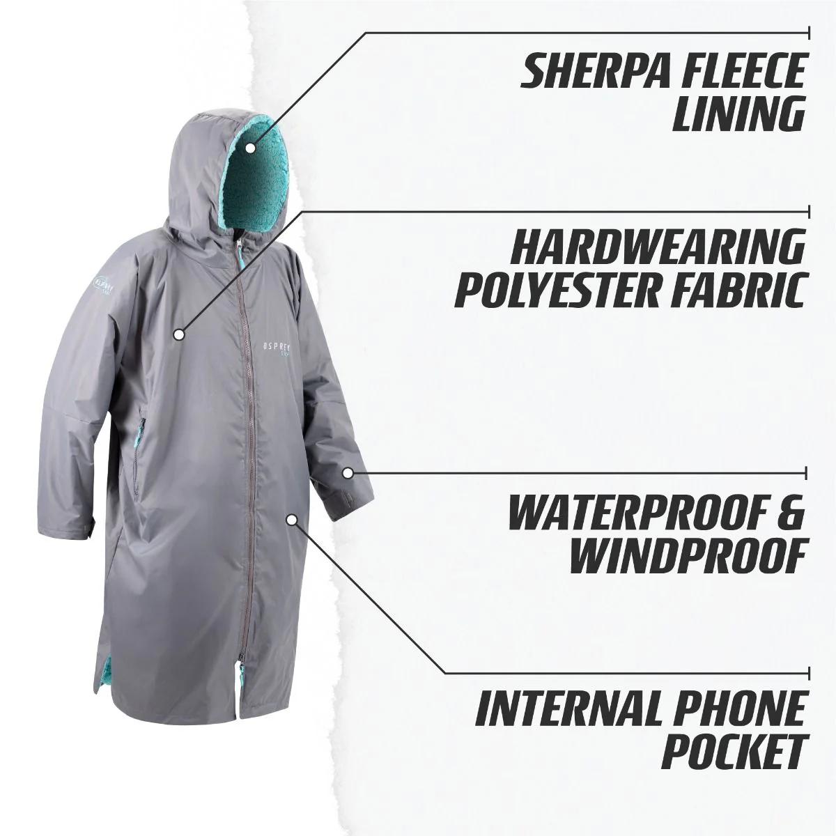 Osprey Changing Robe Grey - Image 7