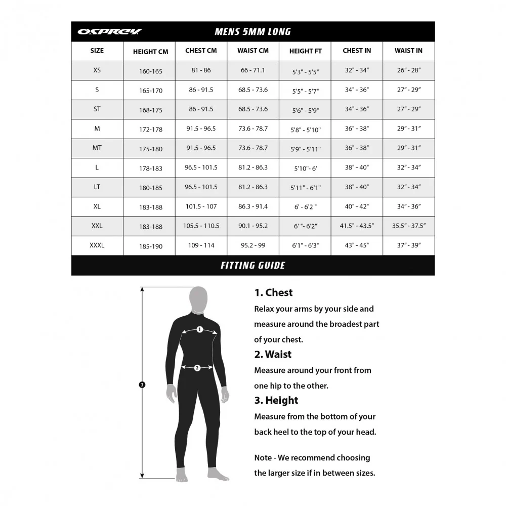 Osprey Mens Zero 5mm Winter Full Length Wetsuit - Image 11