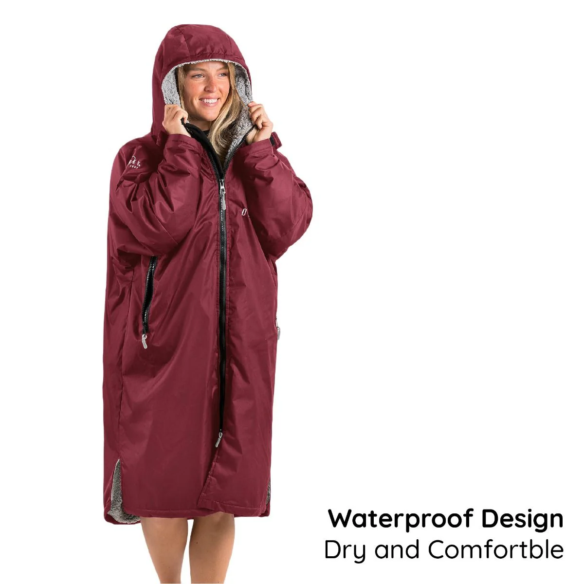 Osprey Unisex Changing Robe Maroon - Image 6