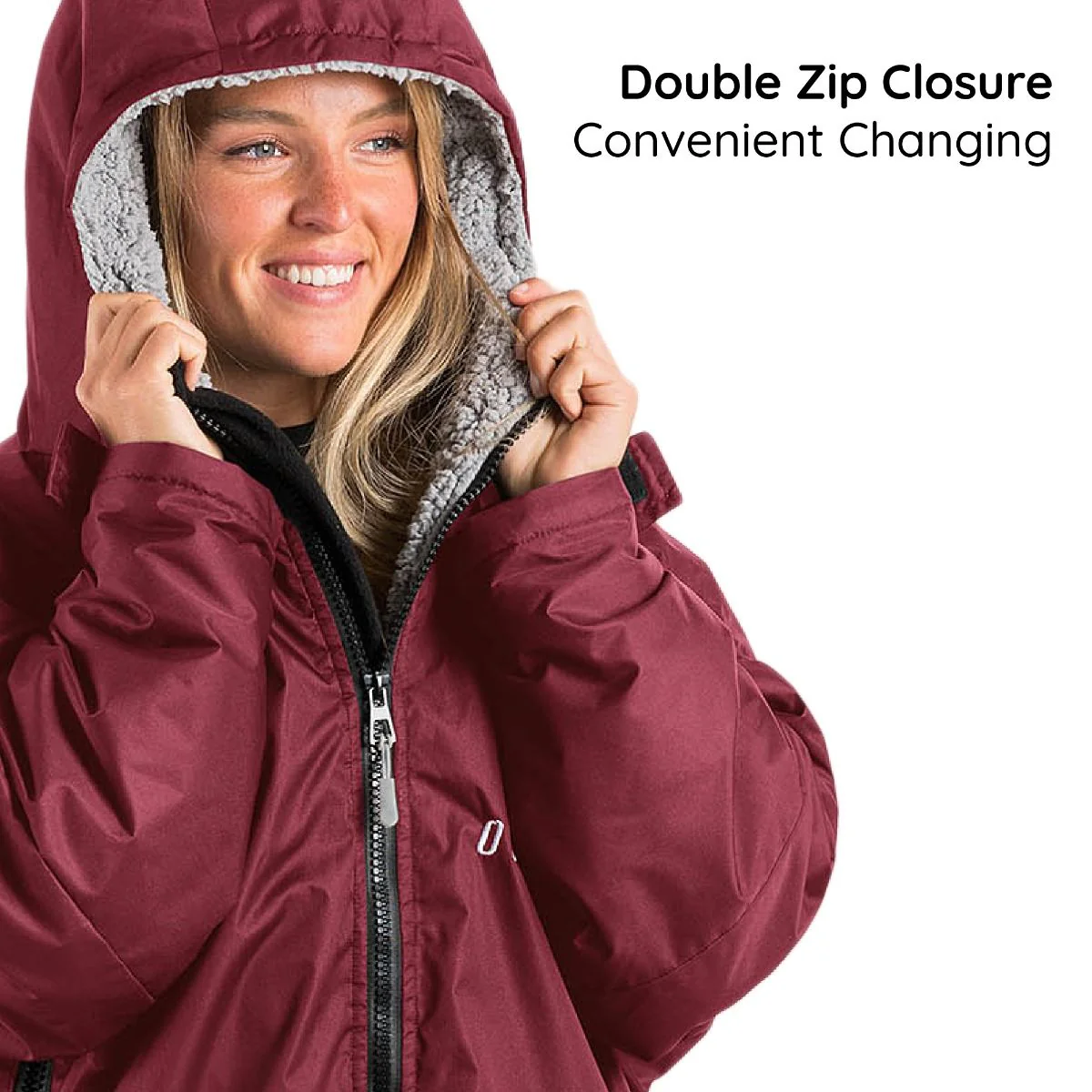 Osprey Unisex Changing Robe Maroon - Image 7