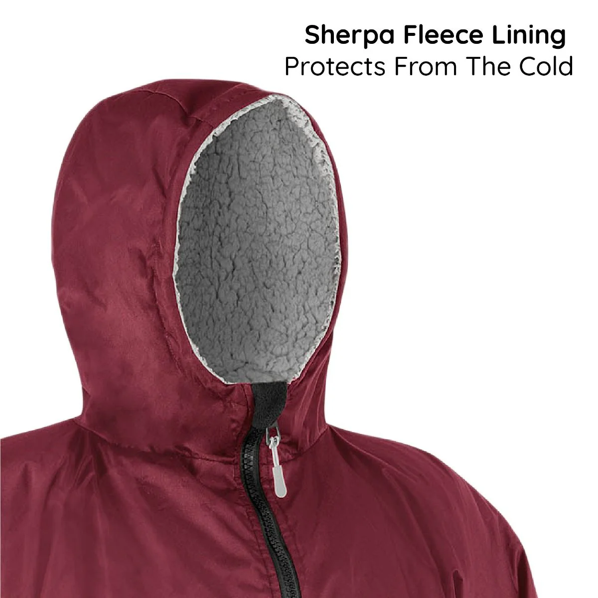 Osprey Unisex Changing Robe Maroon - Image 8