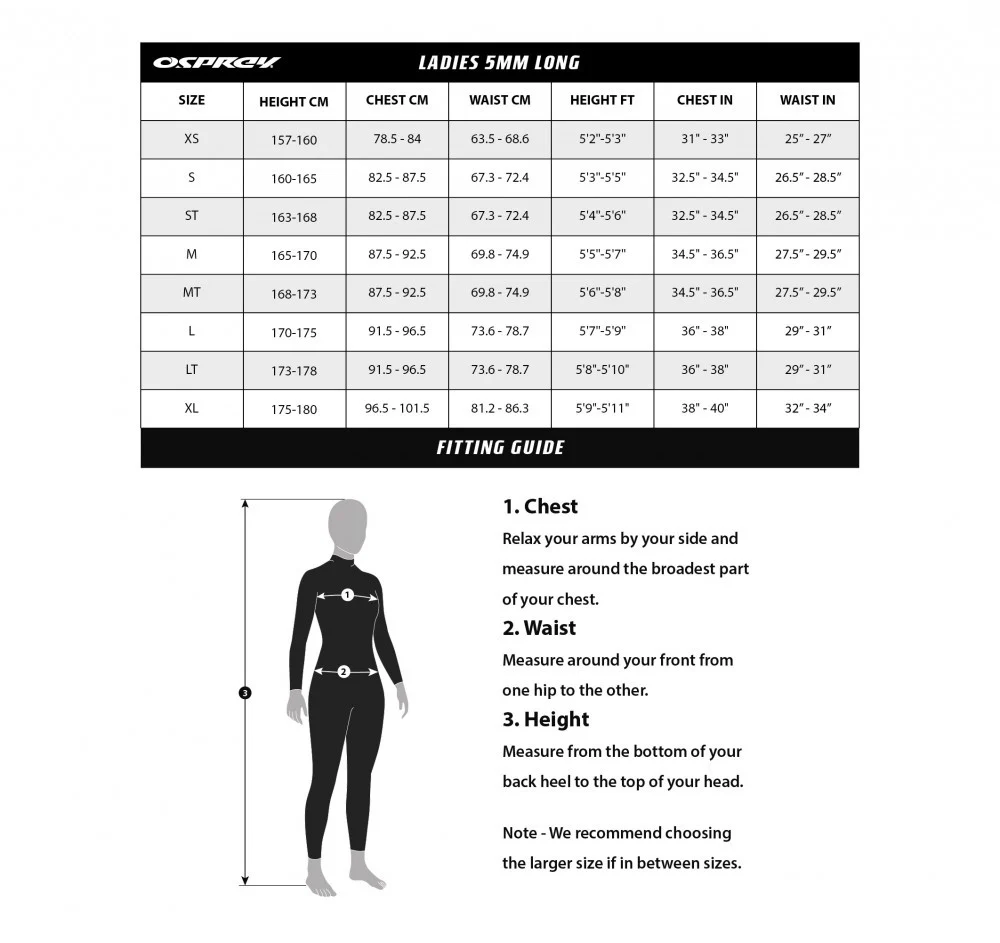 Osprey Zero 5mm Women's Full Length Wetsuit -Coral - Image 2