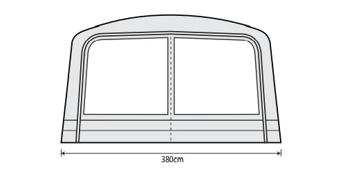 Outdoor Revolution Airedale 6S /6SE Front Porch Extension - Image 2
