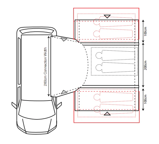 Outdoor Revolution Cayman Combo PC Low AIR Drive Away Awning - Image 2