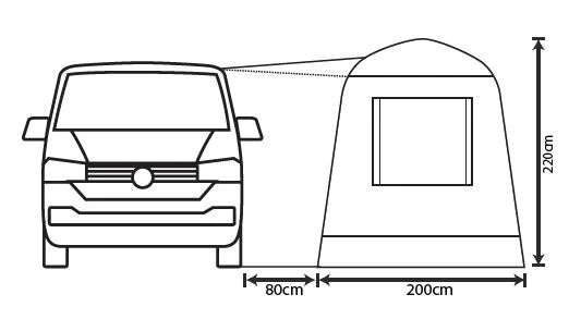 Outdoor Revolution Cayman Cuda F/G Awning (180-240) - Image 3