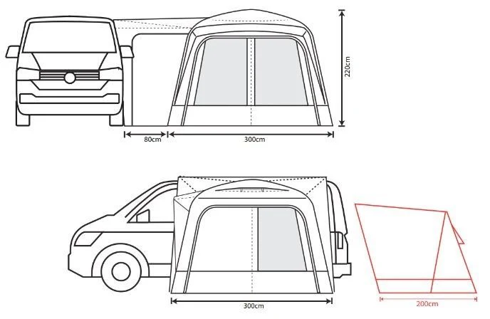Outdoor Revolution Cayman High (D/T) Drive Away Awning 2025 - Image 5