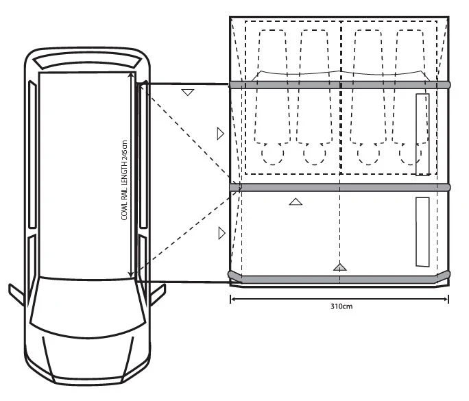 Outdoor Revolution Movelite T3E PC Drive Away Awning - Image 2