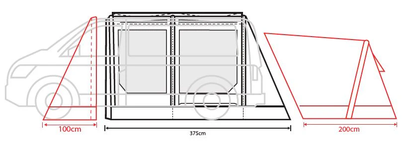 Outdoor Revolution Movelite T3E PC Drive Away Awning - Image 3