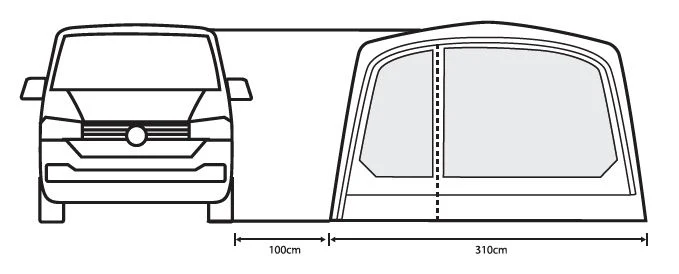 Outdoor Revolution Movelite T3E PC Drive Away Awning - Image 4