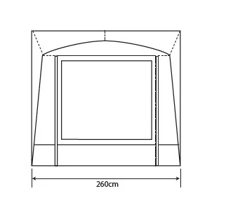 Outdoor Revolution Porch Pro 260 Inflatable Caravan Awning - Image 3