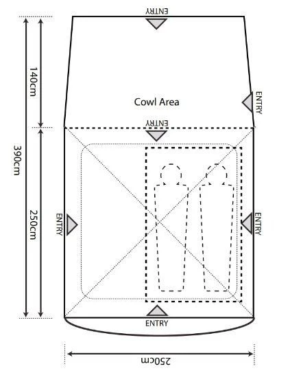 Outdoor Revolution Q Cayman T1 Tailgate Drive Away Awning+ - Image 8