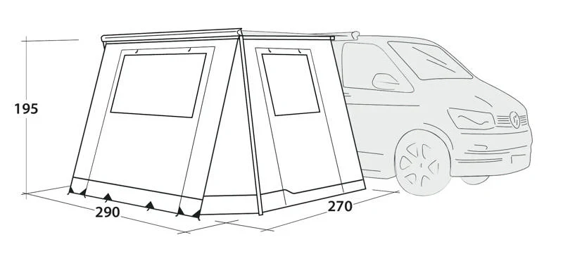 Outwell Backroads Awning Room - Image 4