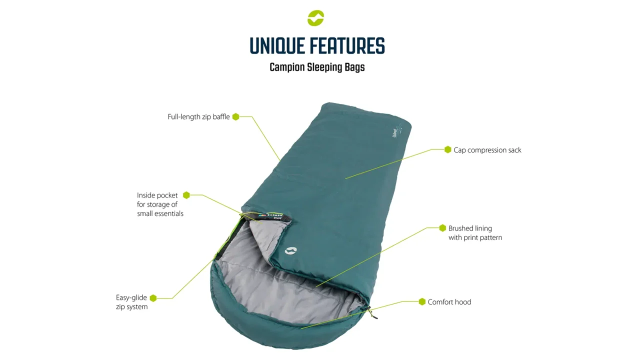 Outwell Campion Lux Double Sleeping bag 2025 - Image 3